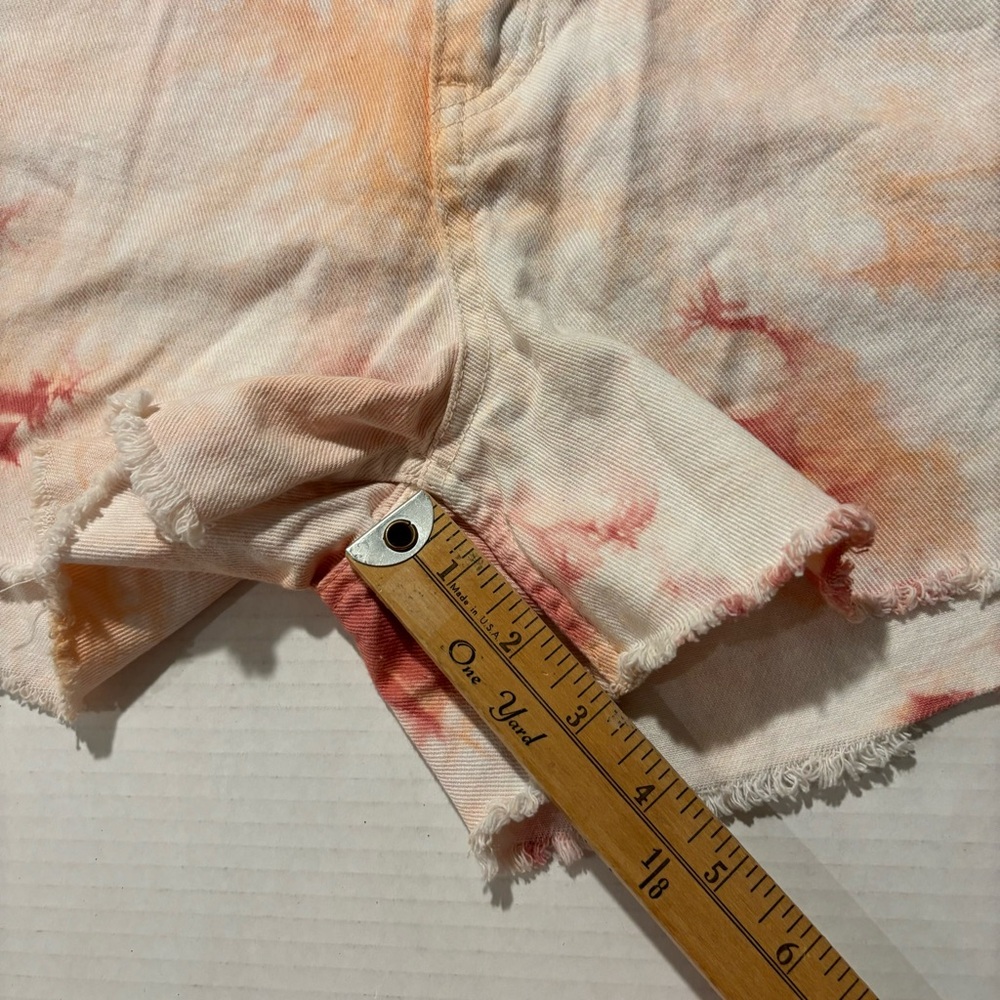 UNIONBAY Callie High Rise Tie‎ Dye Pink Orange Shorts Junior Size 11 - Picture 10 of 15